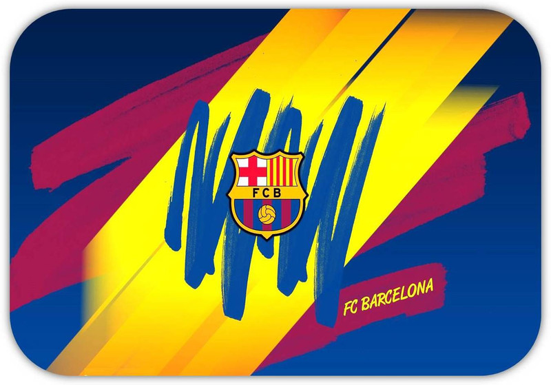 Monk Matters FC Barcelona Football Club Abstract Design Non-Slip Rubber Base Gaming & Laptop (MPAD00335) Non Slip Base Mousepad(Multicolor)