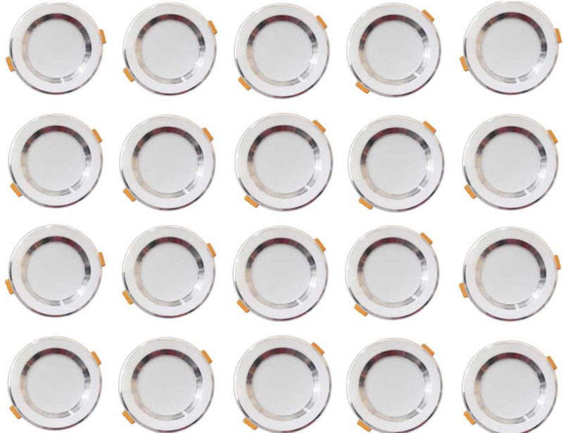 MVL 10W Led Ceiling down light white pack of 12 Ceiling Light Ceiling Lamp(White)