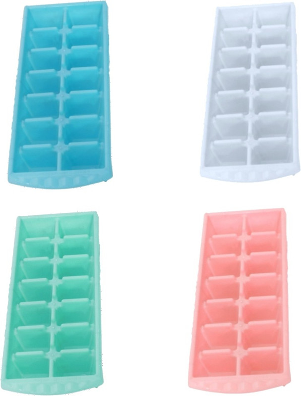 AASHU Kim Kim ice cube tray Multicolor Plastic Ice Cube Tray(Pack of4)