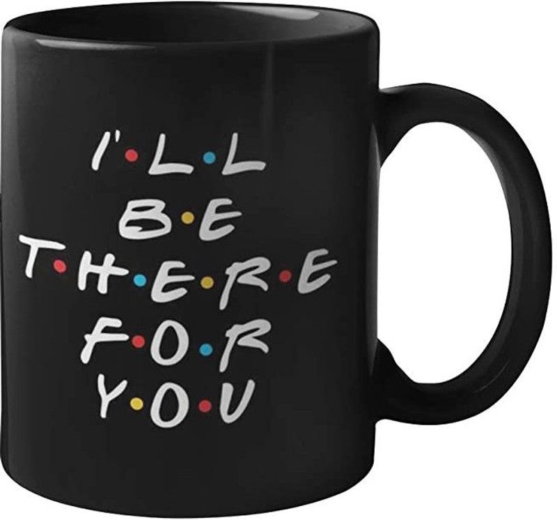 Gausinga Enterprises Friends Tv Show Special Ceramic Black Coffee 325 ml pack of one Ceramic Coffee Mug(325 ml)