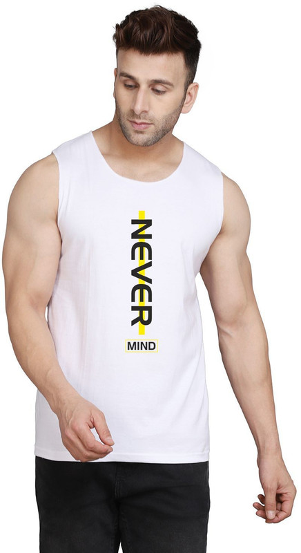 SLOWLORIS Typography Men Round Neck White T-Shirt SLOWLORIS Typography Men Round Neck White T-Shirt