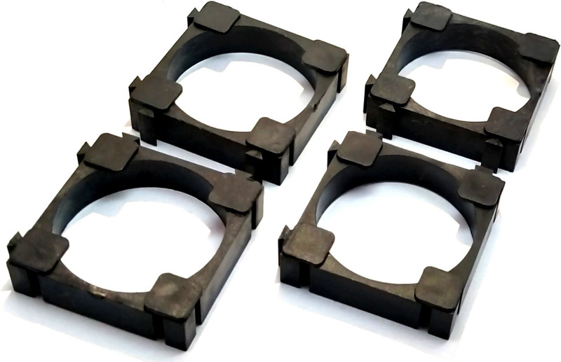 Big Enterprises 18650 Lithium battery spacer 100 pieces plastic holder for Diy battery pack making. Educational Electronic Hobby Kit