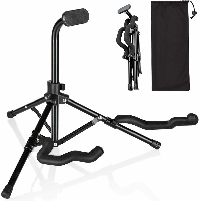 KADENCE Guitar Folding Stand, Tripod, Ukulele, Violin, Banjo and Mandolin (NK51) A Frame Stand(Used for: Acoustic Guitar)