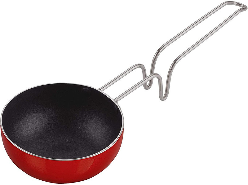 NIRLON Pot 11 cm diameter 0.3 L capacity(Aluminium, Non-stick)