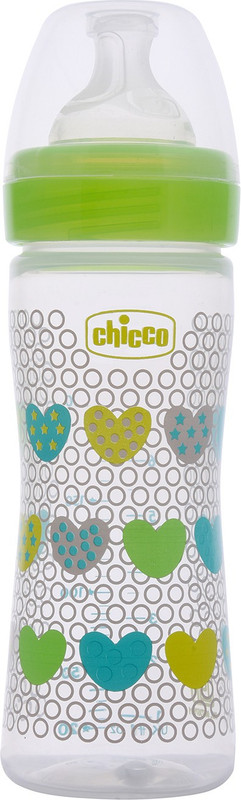 Chicco Well Being PHYSIO BOTTLE 250ML SIL Green - 250 ml(Green)