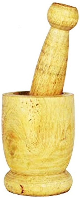 SHRI ANAND Wooden Okhali and Musal for kitchen okhli for kitchen big size Wood Masher(Pack of 1)