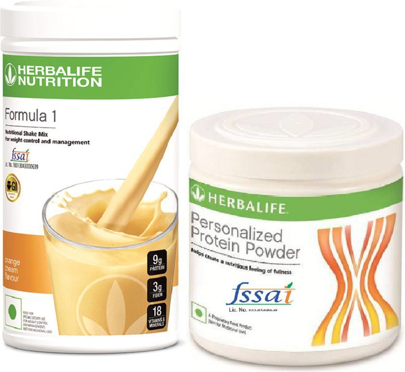 HERBALIFE Nutrition Combo Orange Shake Mix & Personalized Protein 200 GM Protein Blends(700 g, Orange)