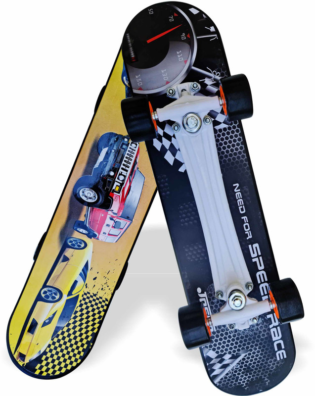 Jaspo Turbo 26"x 6.25" Inches Fiber Beginner Skateboard for 8 yrs & Above (Battleground) 6.6 inch x 27.6 inch Skateboard(Multicolor, Pack of 1)