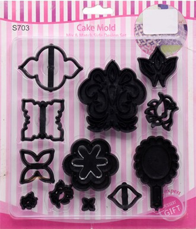 noble foods Cake Top Stencil(Pack of 14)