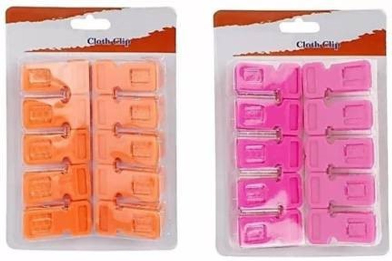 MH Enterprise Indian Series Standard Plastic Cloth Clip, Multi purpose plastic cloth clip, Pack of 20 pcs Plastic Cloth Clips(Multicolor Pack of 20)