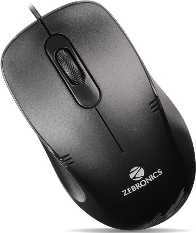 ZEBRONICS ZEB-TRANSFORMER-M Wired Ambidextrous Optical  Gaming Mouse(USB 3.0, Black)