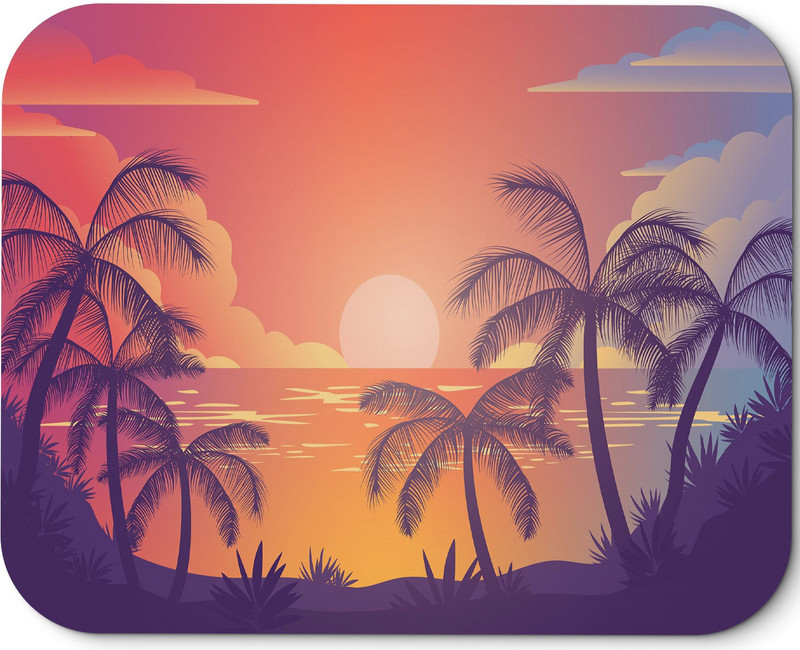 Flipkart SmartBuy 210 X 180 Non skid, round edged, designer mousepad FL8 Non Slip Base Mousepad(Multicolor)