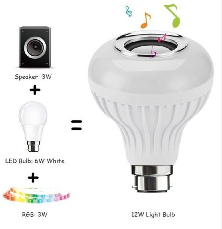 uniq shopee Smart Bulb with 12w Multicolor Bluetooth Controlled Music LED Light Smart Bulb
