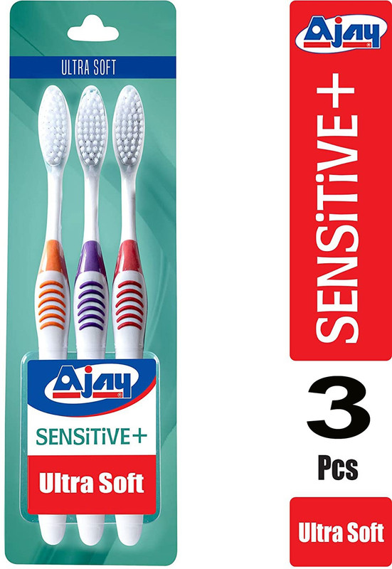 Ajay Sensitive Offer Pack of 6 Pcs (Ultra Soft) Ultra Soft Toothbrush(Pack of 6)