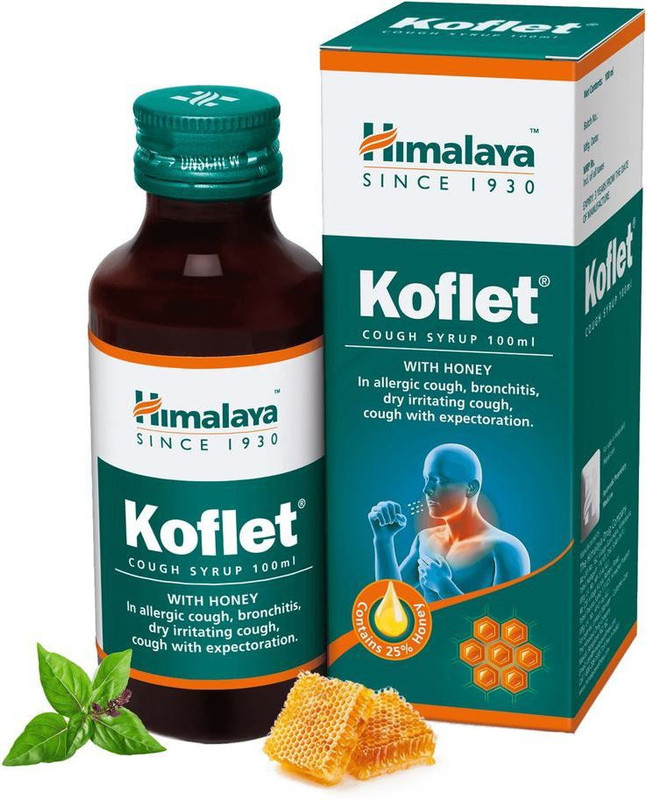HIMALAYA KOFLET COUGH SYRUP 100 ML(Pack of 4, 400 ml)