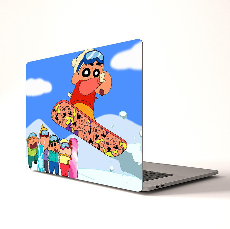 NoWorries Shinchan laptop skin decal, HD-Print & High-quality laptop decal that fits on all laptops VINYL Reusable Laptop Skin Compatible for 15.6 inch(Theme: Comics & Cartoons)