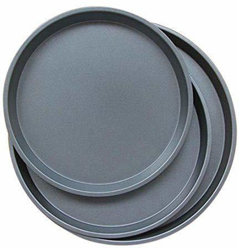 Royaldeals Round Cake Baking Pan Set, 9.5" Pizza Tray Pizza Tray(Pack of 4, Microwave Safe)