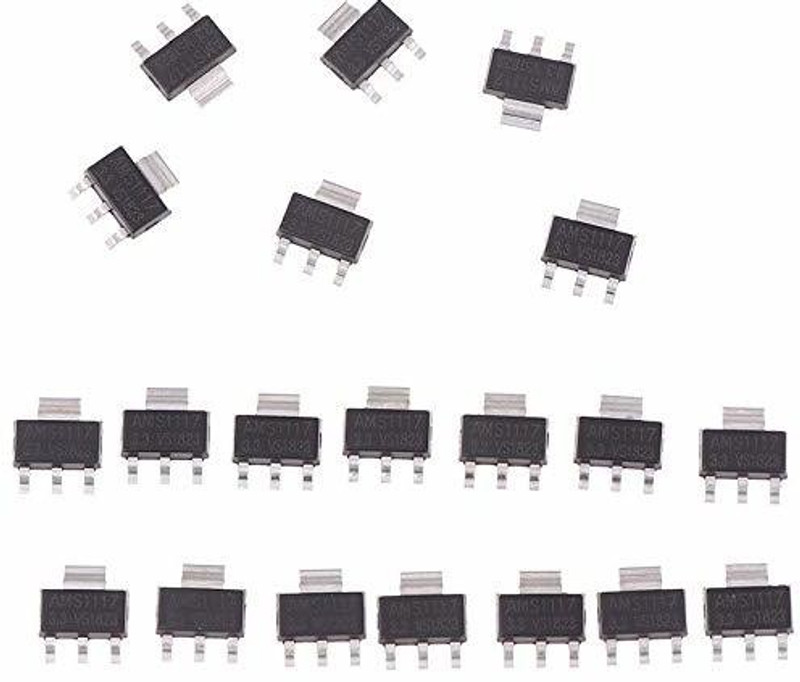 Abhith India 20pcs AMS1117-3. 3V AMS 1117 3. 3V 1A LDO Voltage Regulator SOT-223 IC Electronic Components Electronic Hobby Kit