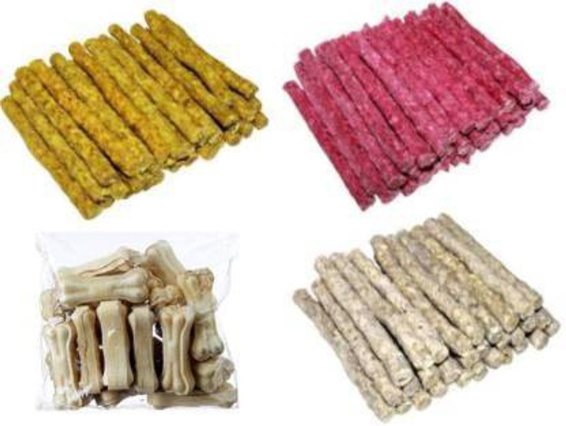 SAWAY Saway Store Big Combo Money saver Pack Munchy Sticks Chicken (250G), Munchy Sticks Mutton (250G), Munchy Sticks Natural (250G), White Bone 3Inch (250G) Chicken, Mutton, Vegetable Dog Chew (1 kg, Pack of 4) Chicken Dog Chew(2 kg, Pack of 1)