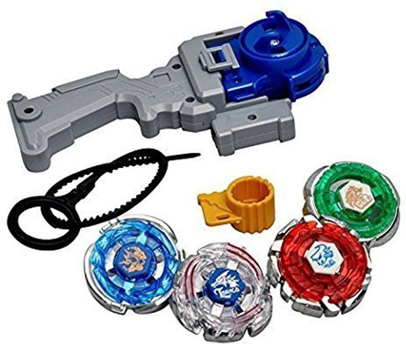 ANVIT 4d system beyblades 4 in 1 beyblades metal fighter by sceva,fighters fury with metal fight ring(Multicolor)
