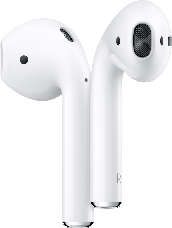 Apple AirPods(2nd gen) with Charging Case Bluetooth Headset with Mic(White, True Wireless)
