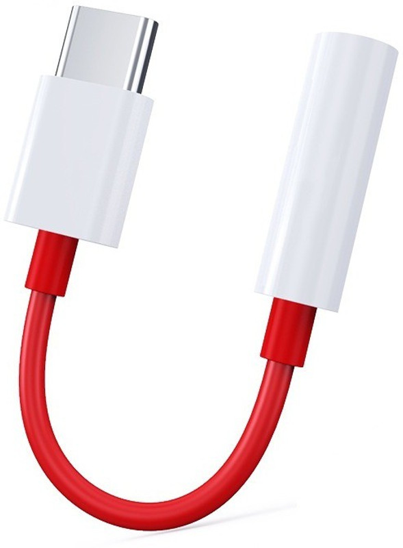 ankSONline Red Type C to 3.5mm Audio Jack Adapter Phone Converter(For OnePlus 8 / 8 Pro 5G)