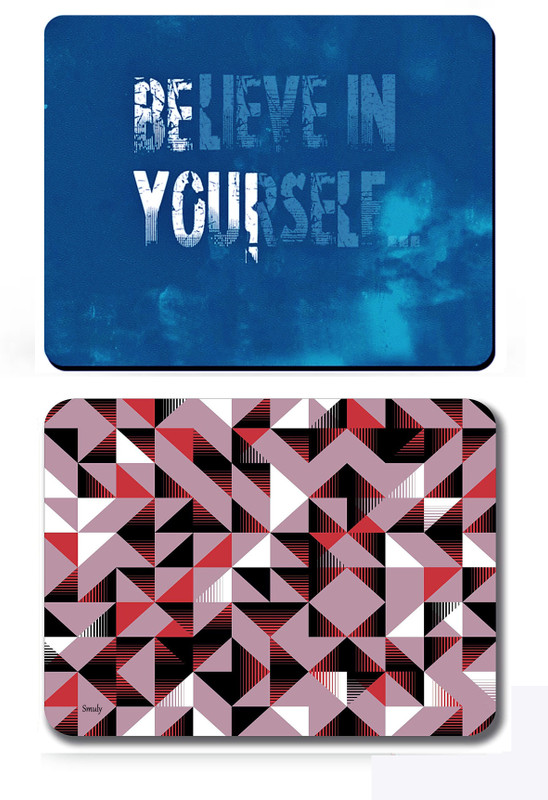 SMULY Designer Mouse Pad Non-Slip Rubber Base Mouse pad for Laptop & Desktop, Mousepad Non Slip Base Mousepad(Multi 5)
