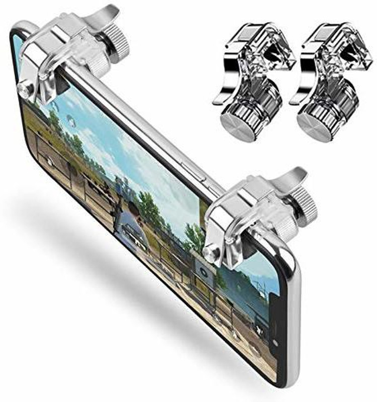 Viraan PUBG Gaming Trigger for PUBG Mobile R11 Mobile Controller Button Trigger for Mobile  Gaming Accessory Kit(Silver, For Android, iOS)
