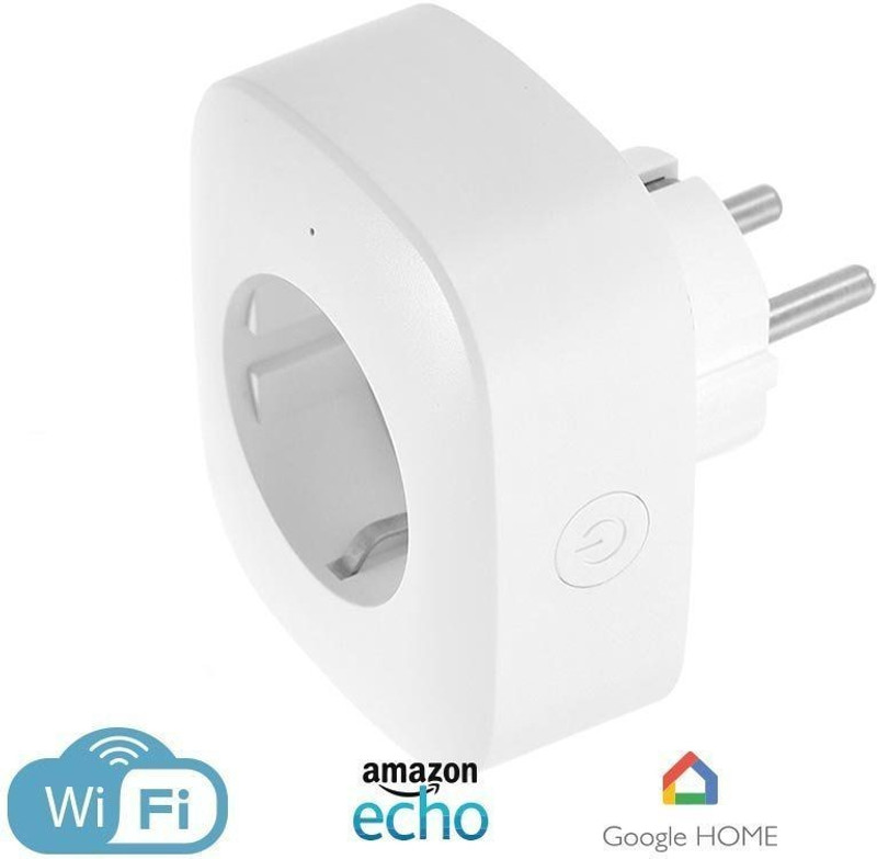 GLE WiFi Socket Plug Wireless Remote Control compatible with Alexa & Gooogle Home Smart Home Automation support IOS Android Smart Switch(White)