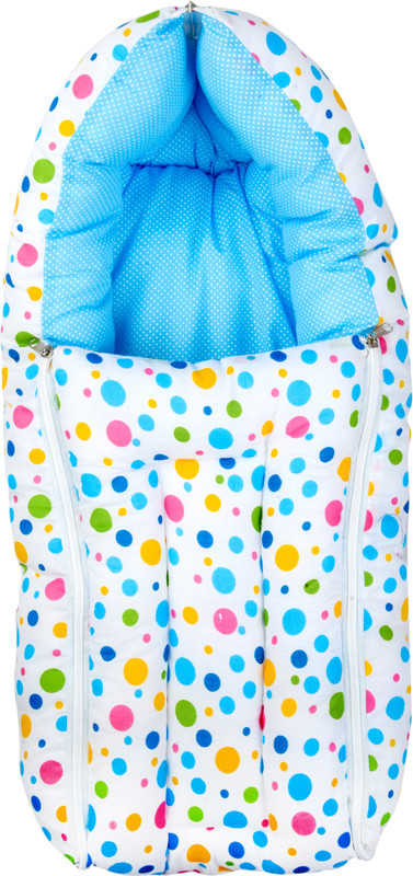 BABY KINGDOM Infant Baby Sleeping Bag Blanket Wrapper (0-6 Months) Standard Crib(Fabric, Blue)