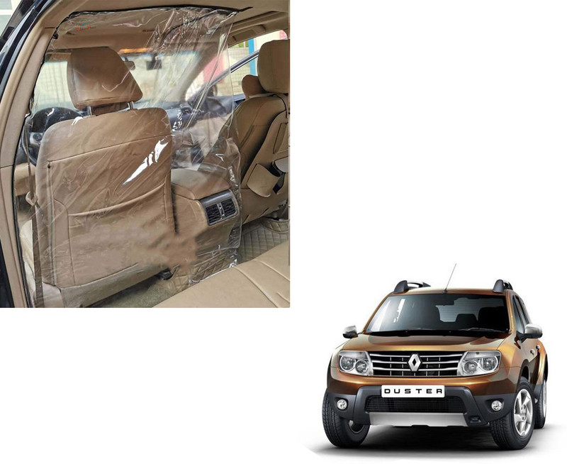 WolkomHome car partition sheet transparent isolation plastic divider curtain driver protection shield film curtains cover protector protective pvc protect cabin cab safte social distancing covid separator corona partion inside for Renault Duster Car Curtain