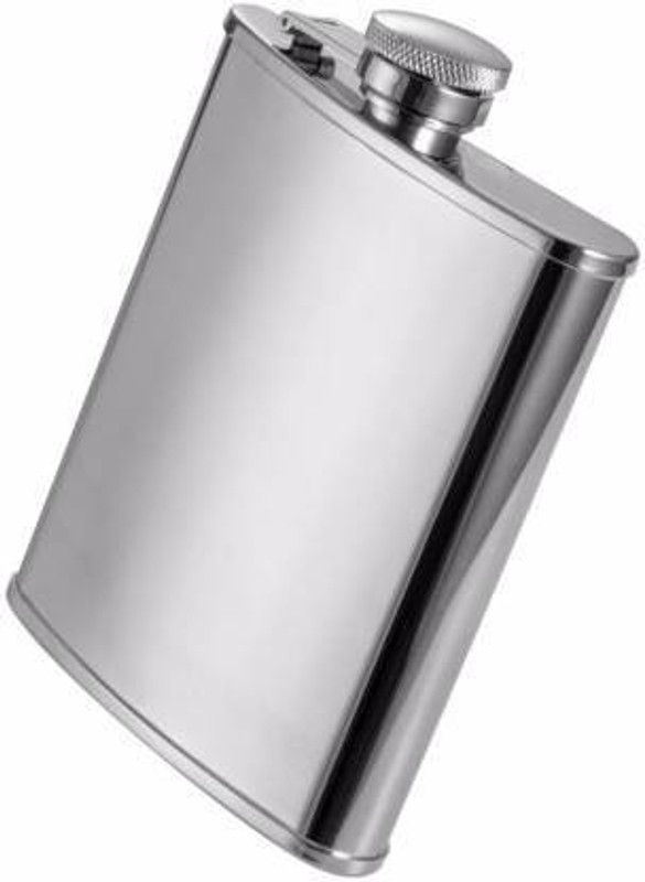 Protos Leak Proof And Stainless Steel Heavy Quality | Silver Color Hip Flask With Funnel Stainless Steel Hip Flask(208 ml)