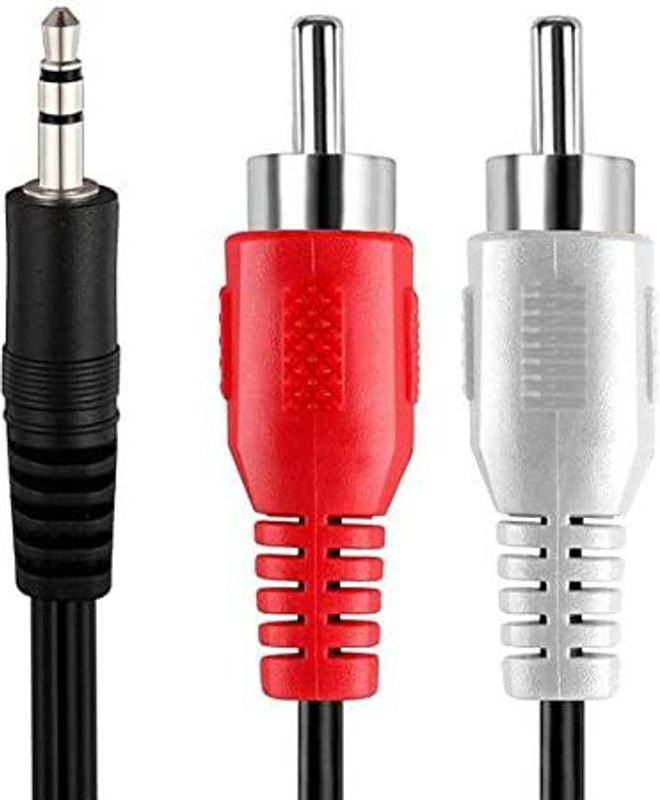 RKCables TV-out Cable Maxicom M110 2RCA Cord 1.5M(Black, For Home Theater)