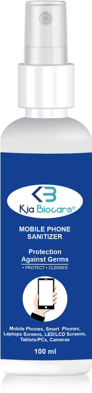 KIA BIOCARE Mobile Phone Sanitizer Spray Protection Against Germs - 100ml for Computers, Gaming, Laptops, Mobiles(Mobile Phone Sanitizer Spray Protection Against Germs - 100ml for Computers, Laptops, Mobiles)