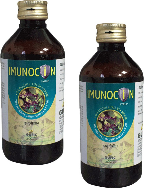 Gufic IMUNOCIN SYRUP(Pack of 2, 400 ml)