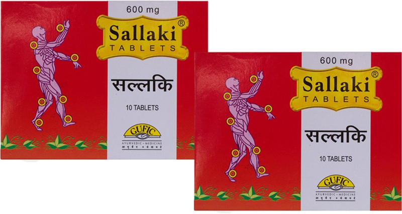 Gufic Sallaki 600mg (100 tabs)(Pack of 10, 100 Tablets)