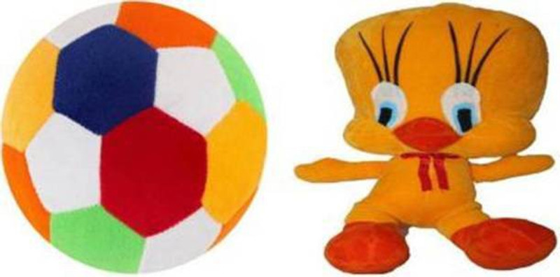 KPN Combo of 2 Soft Toys Football  - 30 cm(Multicolor)
