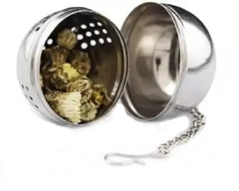 CRAZYGOL Stainless Steel Tea Ball keeps loose tea or spices secure Tea Strainer(Pack of 1)