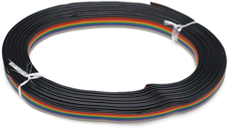 Prestronics 10M Wire Rainbow Color Flat Ribbon Wire Cable Electronic Components Electronic Hobby Kit