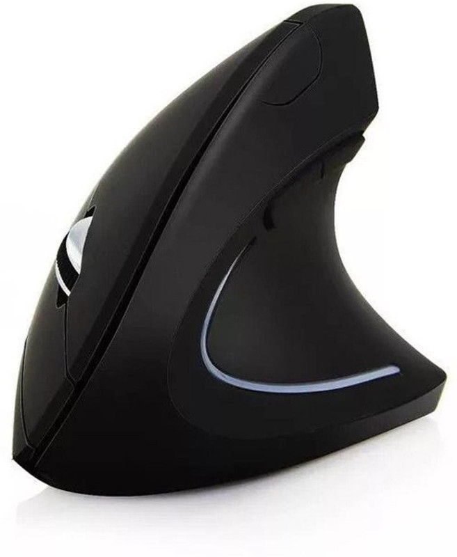 INVERSE Mouse Wireless Mouse 2.4GHz Game Ergonomic Design Vertical Mouse 1600DPI USB Mice (Black) Ambidextrous Optical Mouse With Bluetooth(2.4GHz Wireless, Black)