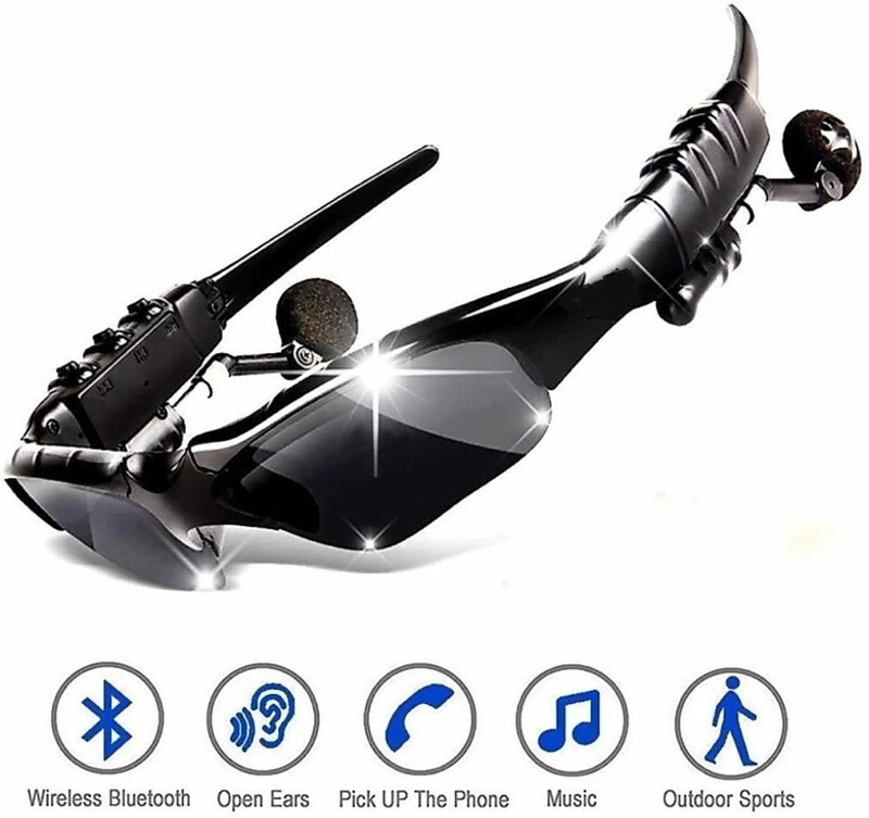 Kundra uper Quality Stereo Wireless Electronics Bluetooth Outdoor Activities Bluetooth Wireless Smart Sunglasses With Hands-Free Calling Function Wireless Sports Sunglasses Bluetooth Earphone Deep Bass Lightweight Bluetooth Headset Sunglasses Headphone Wireless Bluetooth Headphones With Good Touch F