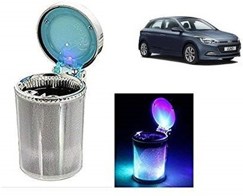 Autovea Hyundai i20 Type 1 (2008-2014) Silver Plastic Ashtray(Pack of 1)