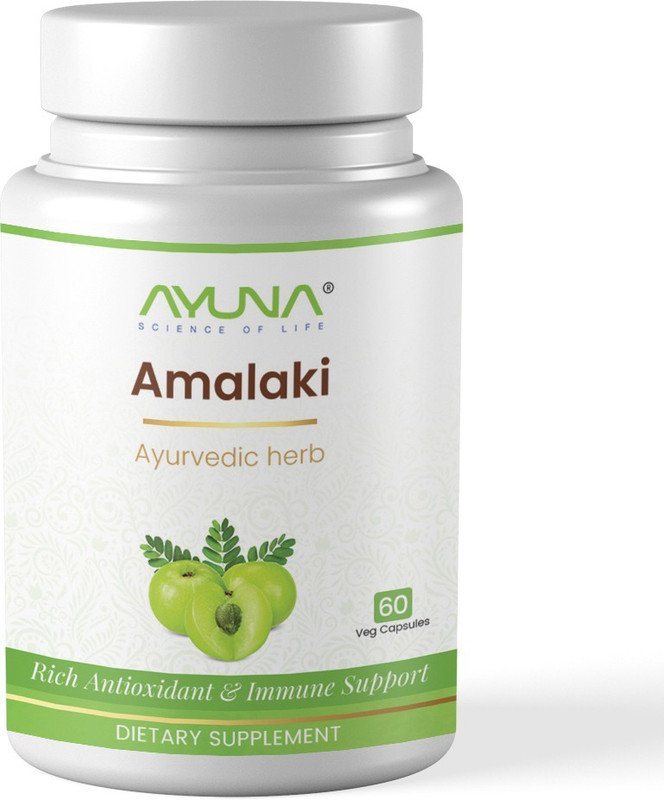 AYUNA AMALAKI 500mg VEG CAPSULES(60 Capsules)