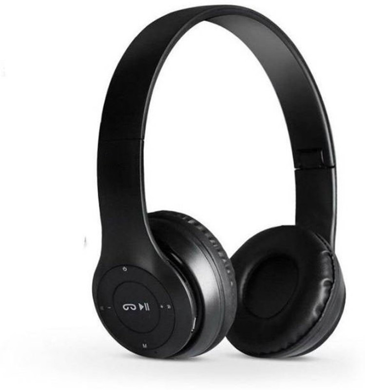 Worricow P47 WIRELESS IMMERSIVE AUDIO SOUND HEADPHONE WORK FROM HOME Bluetooth(Black, On the Ear)