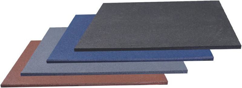 usi SUPERTUF Rubber Tile- 5 Pcs Black 20mm mm Exercise & Gym Mat
