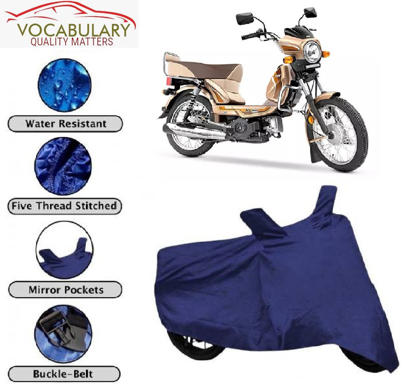 Astips Waterproof Two Wheeler Cover for TVS(Luna, Blue)