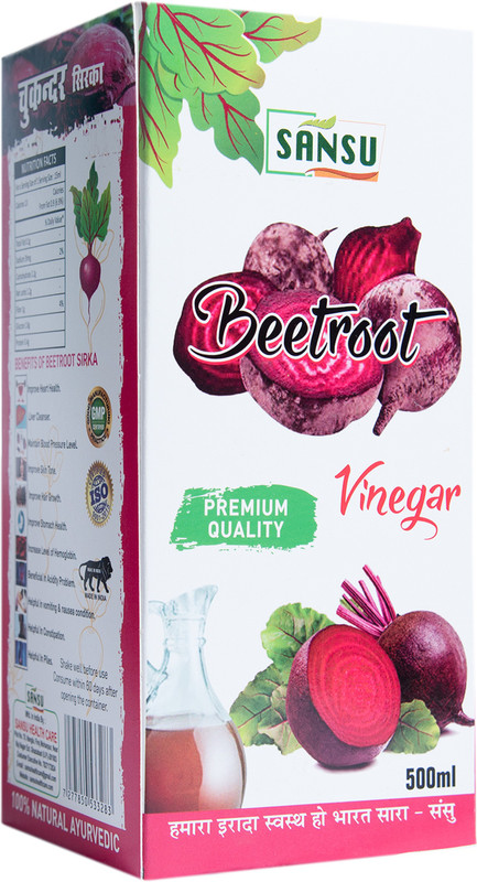 SANSU HEALTH CARE Beetroot Vinegar [ Increase Level of Hemoglobin, Improve Hair Growth ](500 ml)
