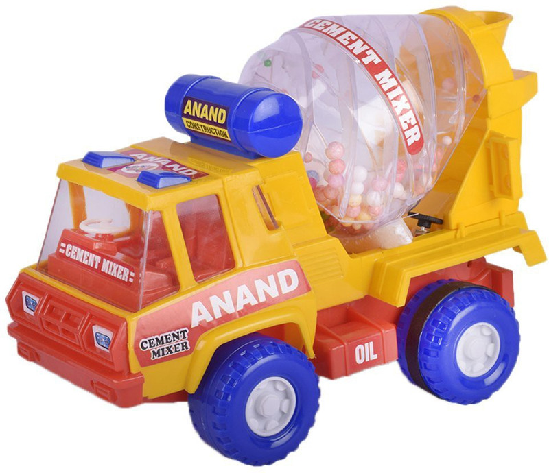 Veryke Plastic Toy Cement Mixer(Yellow)