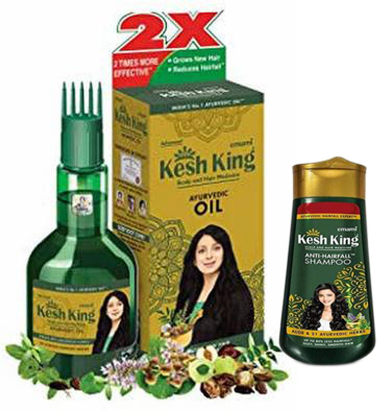 Kesh King hair oil (50 ml) and hair fall control shampoo (50 ml)(2 Items in the set)