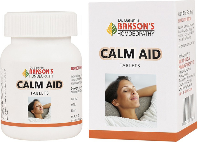 Bakson's Homoeopathy Calm Aid Tablets(75 Units)